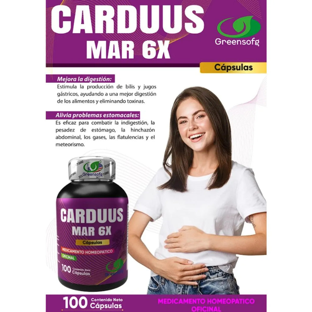 CARDUUS MAR 6X - 100 CÁPSULAS GREENSOFG
