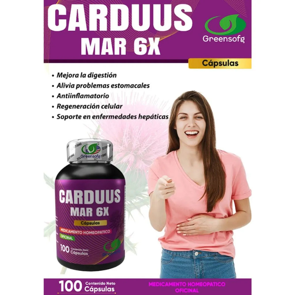 CARDUUS MAR 6X - 100 CÁPSULAS GREENSOFG