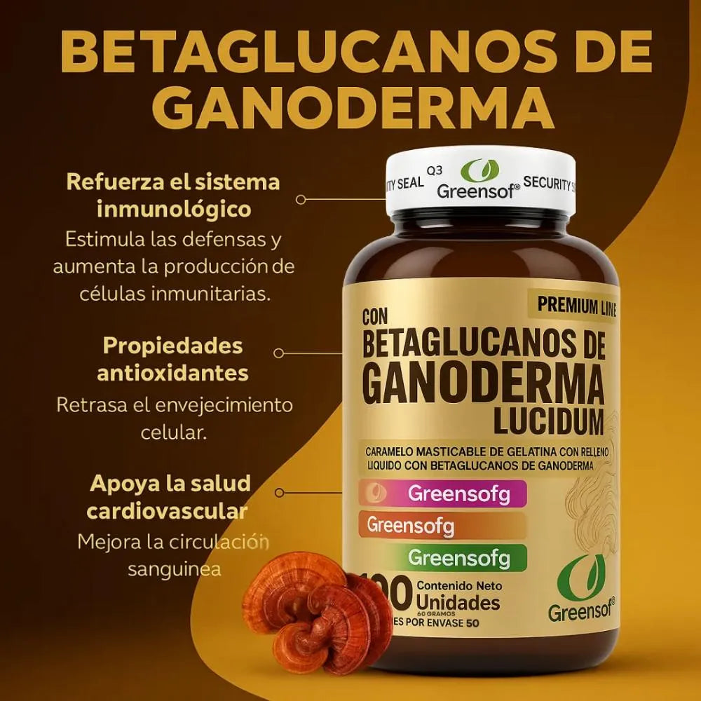 BETAGLUCANOS GANODERMA - 100 CÁPSULAS