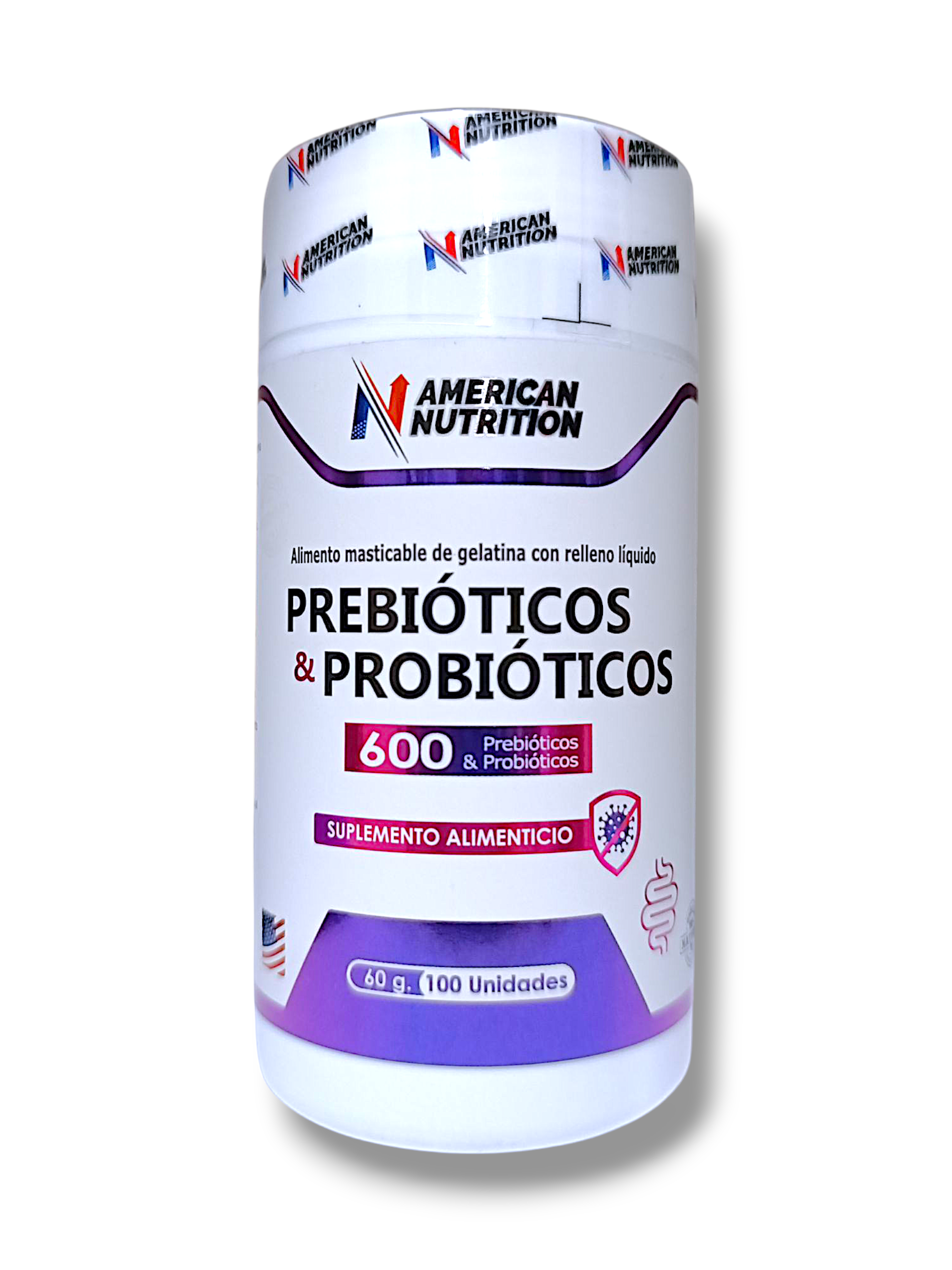 PREBIOTICOS Y PROBIOTICOS - 100 CÁPSULAS AMERICAN NUTRITION