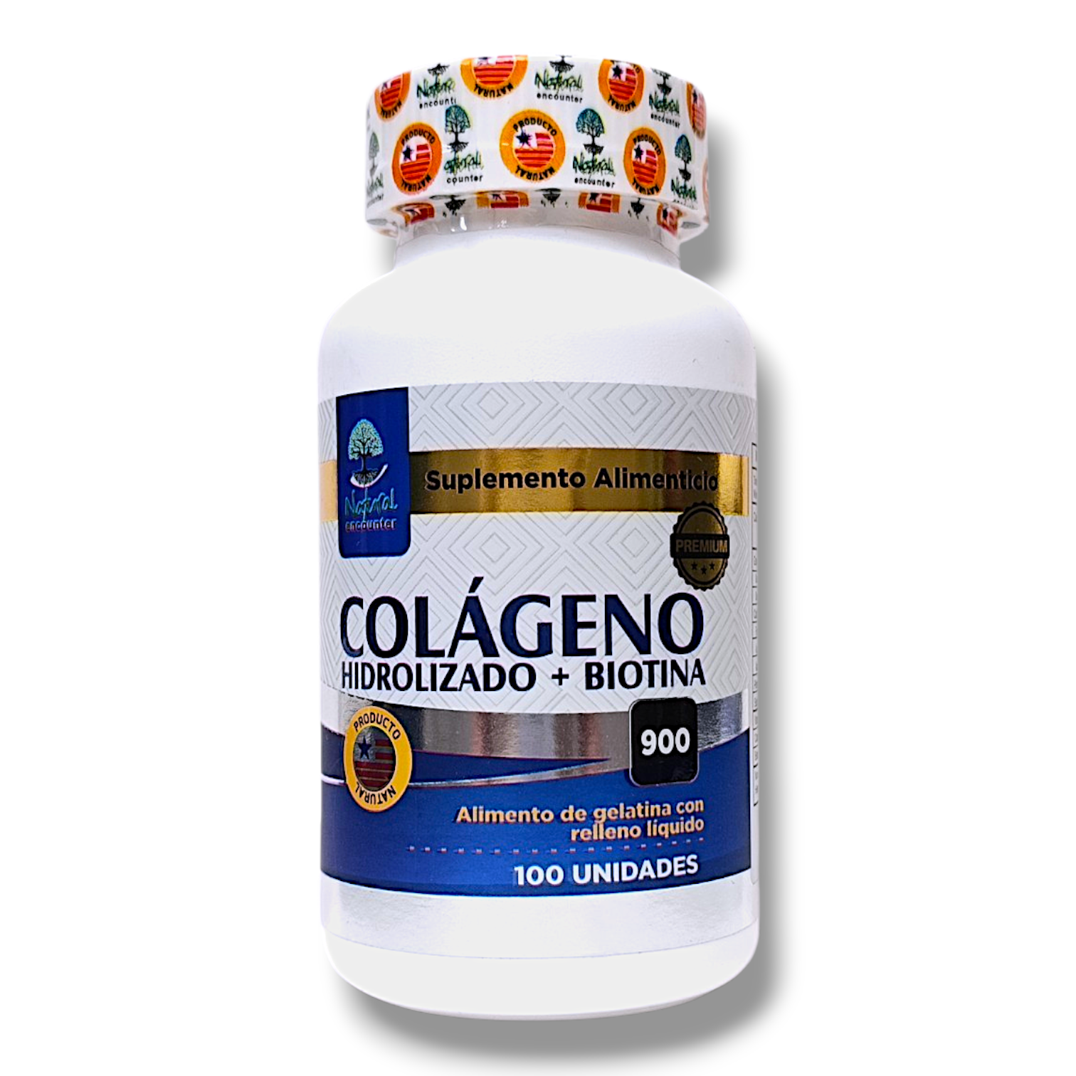 COLAGENO HIDROLIZADO + BIOTINA - 100 CÁPSULAS NATURAL ENCOUNTER