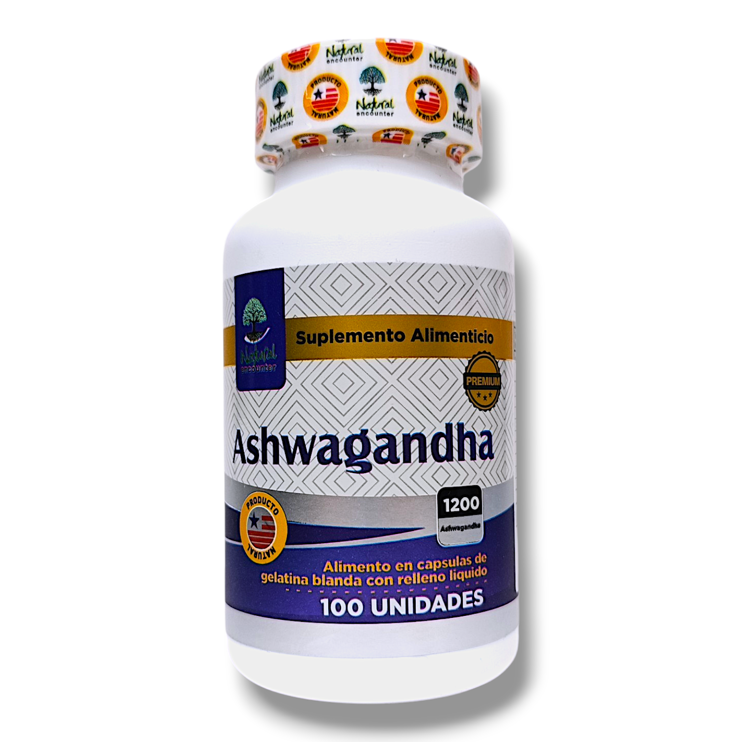 ASHWAGANDHA - 100 CÁPSULAS NATURAL ENCOUNTER
