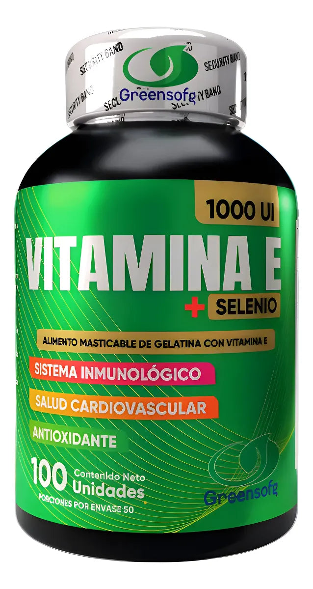 VITAMINA E- 100 CÁPSULAS GREENSOFG