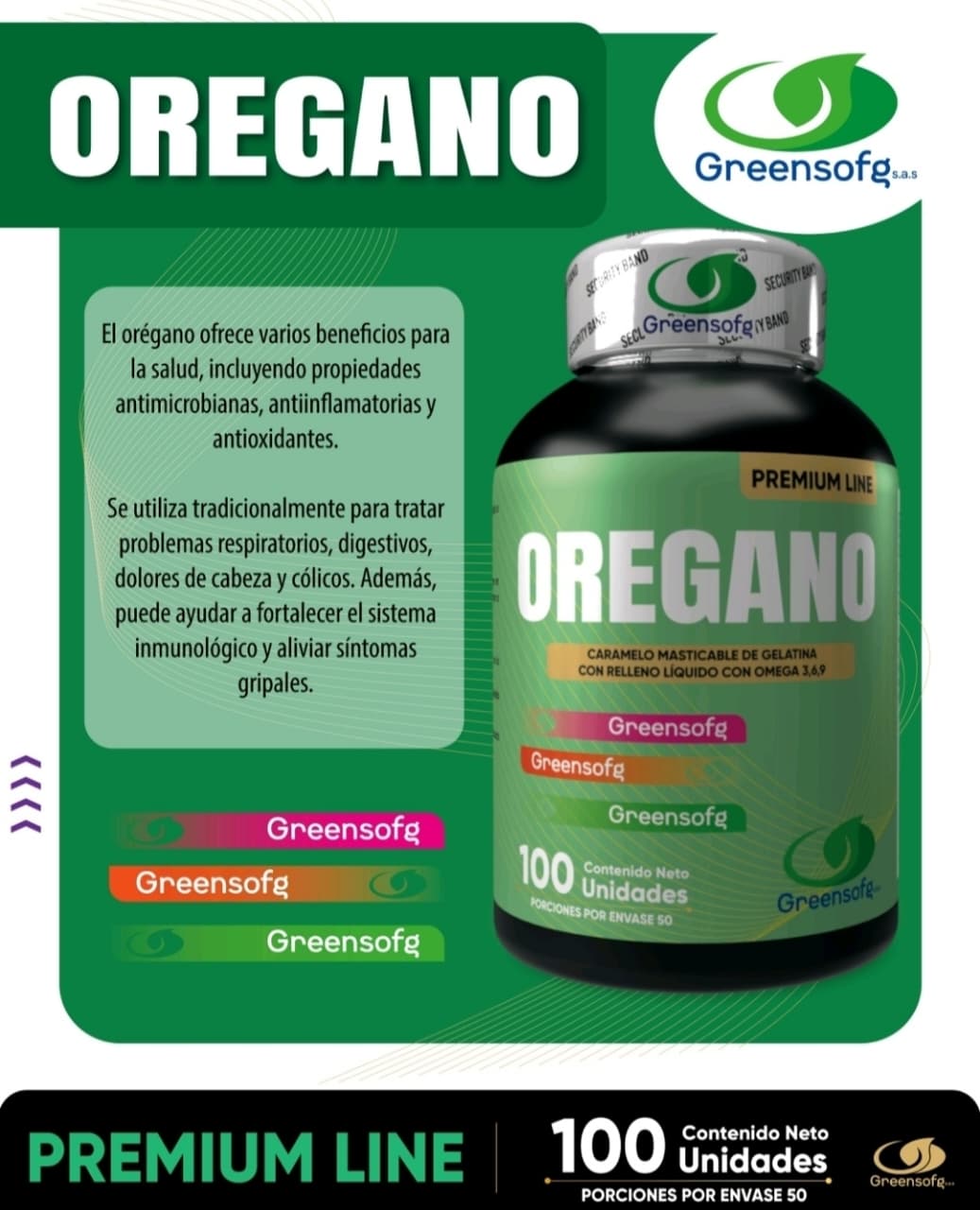 OREGANO - 100 CÁPSULAS GREENSOFG