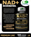 NAD + RESVERATROL - 100 CÁPSULAS GREENSOFG